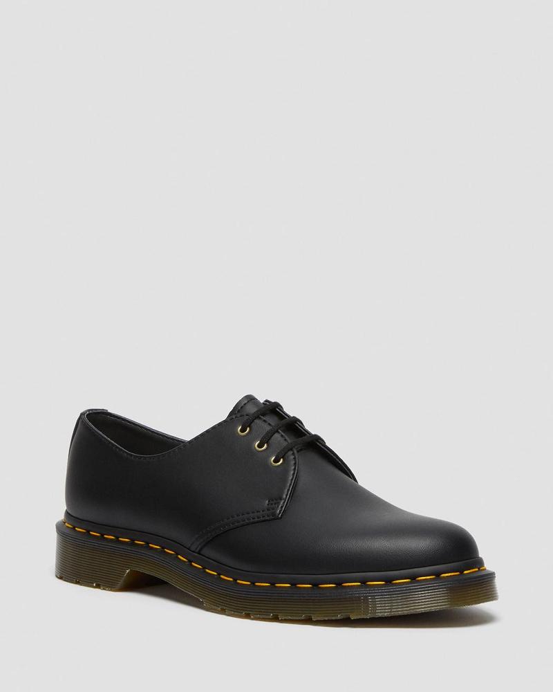 Black Men\'s Dr Martens Vegan 1461 Felix Oxfords Shoes | CA 618LIS